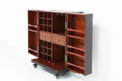 Barskåp Globetrotter - Svartbrun, 83cm - KARE Design