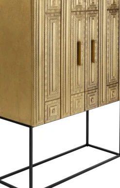 Barskåp Marrakesh - Matt Guldfinish/Svart - KARE Design