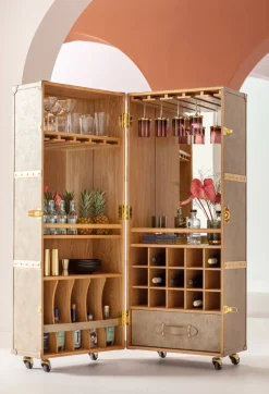 Barskåp West Coast - Ljus Brun, 154cm - KARE Design