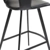 Barstol Reunion - Svart Konstläder - KARE Design