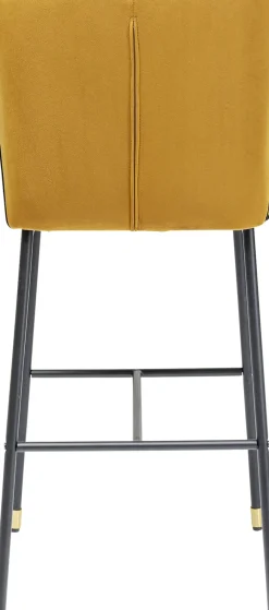 Barstol Stavanger - Brunguld Sammet/Svart - KARE Design