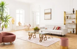 Bäddsoffa Milchbar - Beige, 219cm - KARE Design