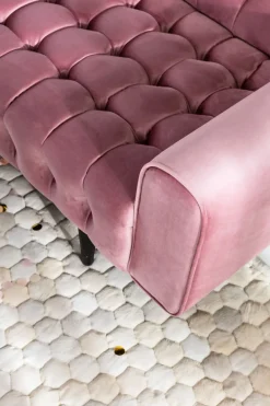 Bäddsoffa Milchbar - Mauve Sammet, 230cm - KARE Design
