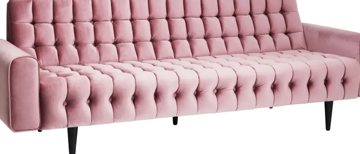 Bäddsoffa Milchbar - Mauve Sammet, 230cm - KARE Design
