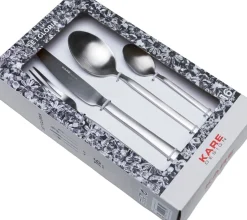 Bestick Gloria Matt Silver (16-part) - KARE Design