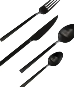 Bestick Gloria Matt Svart (16-part) - KARE Design