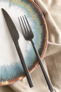 Bestick Gloria Matt Svart (16-part) - KARE Design