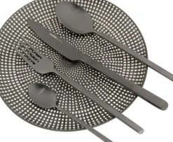 Bestick Gloria Matt Svart (16-part) - KARE Design