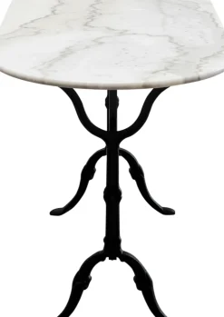 Bistro cafébord Kaffeehaus - Ovalt, Vitt, 120x60cm - KARE Design