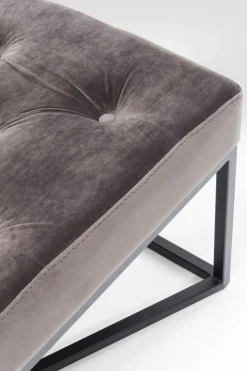 Bänk Crossover - Grå Sammet/Svart, 150cm - KARE Design
