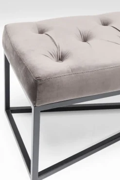 Bänk Crossover - Grå Sammet/Svart, 150cm - KARE Design