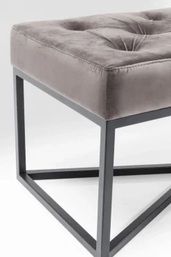 Bänk Crossover - Grå Sammet/Svart, 150cm - KARE Design