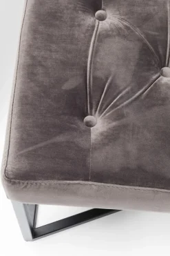 Bänk Crossover - Grå Sammet/Svart, 150cm - KARE Design