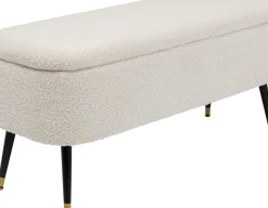 Bänk Rico - Förvaring, Vit, 109cm - KARE Design