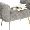 Bänk Trono - Grå, 100cm - KARE Design