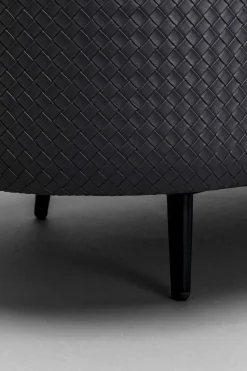 Bänk Venezia Storage - Flätad Svart 100cm - KARE Design