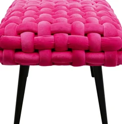 Bänk Weave - Pink,  66cm - KARE Design