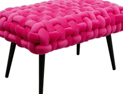 Bänk Weave - Pink,  66cm - KARE Design