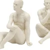 Bokstöd Meditating Man - vit, 2st - KARE Design