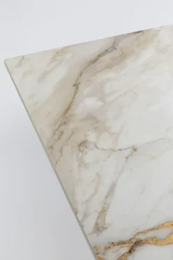 Bord Eternity - Keramik/ Kryssben Guld, 180x90cm - KARE Design