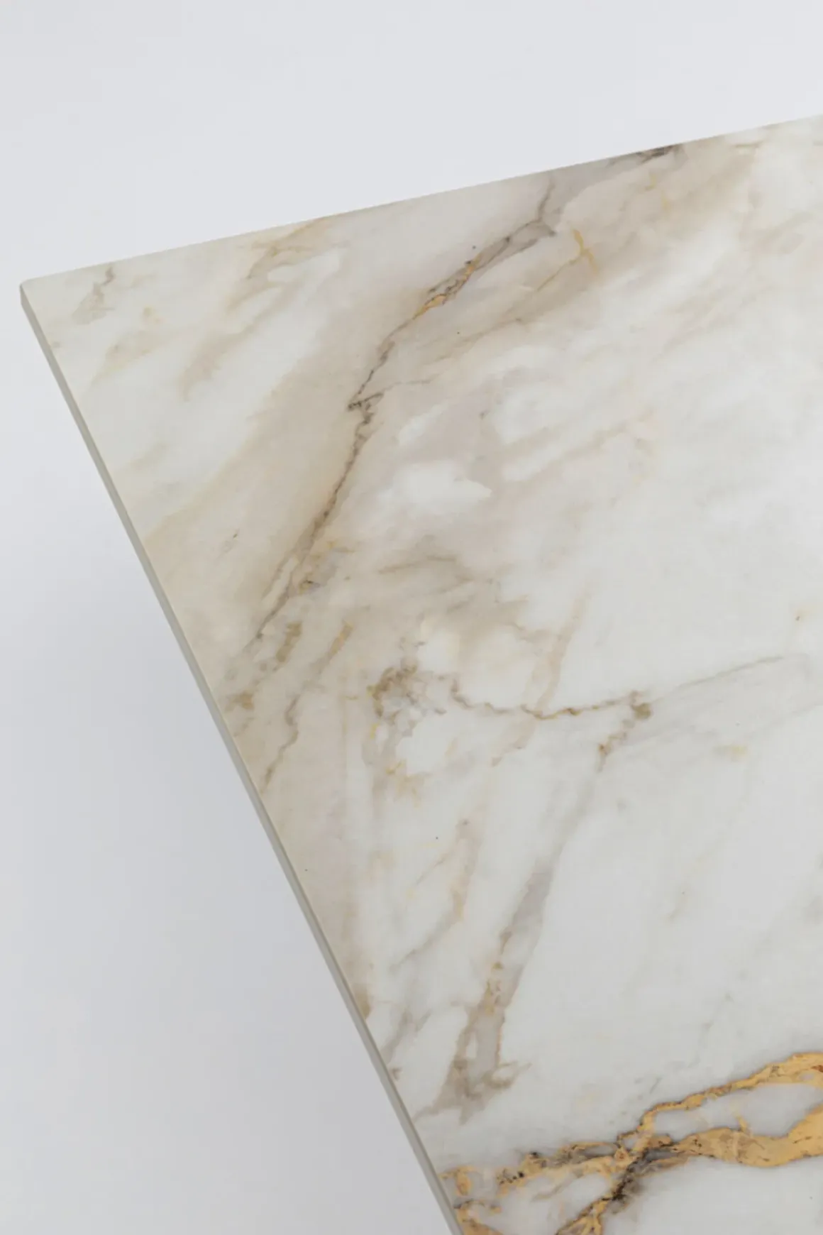 Bord Eternity - Keramik/ Kryssben Guld, 180x90cm - KARE Design