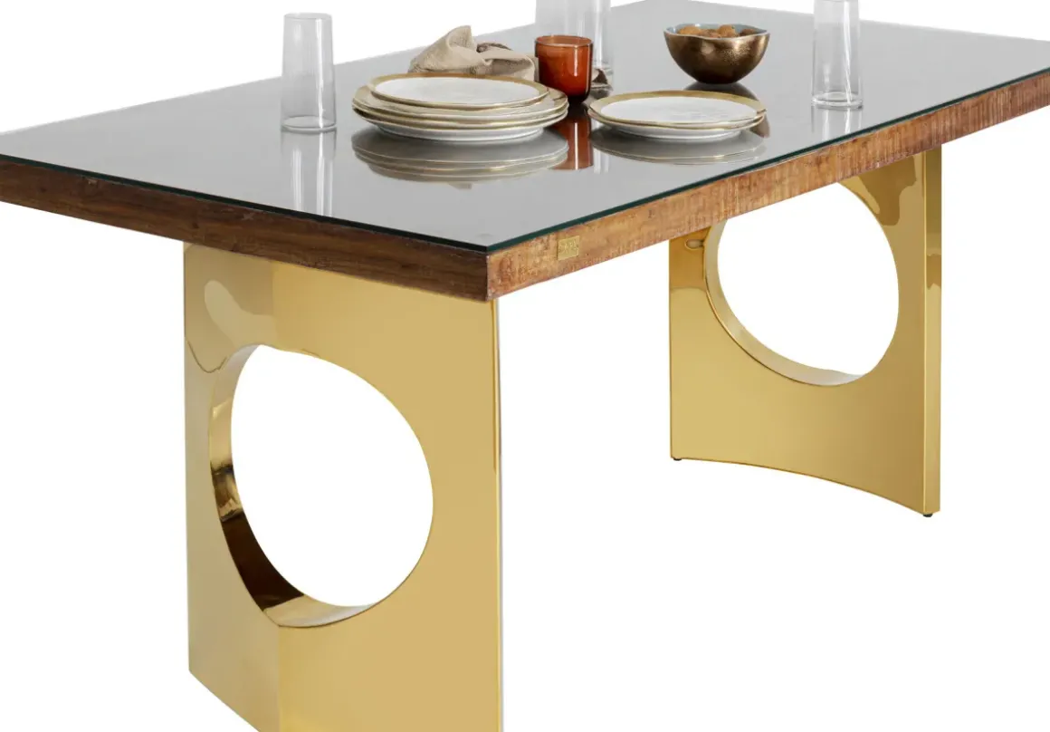 Bord Harmony Oho Conley - Massivt Mörkt Trä, 180x90cm - KARE Design