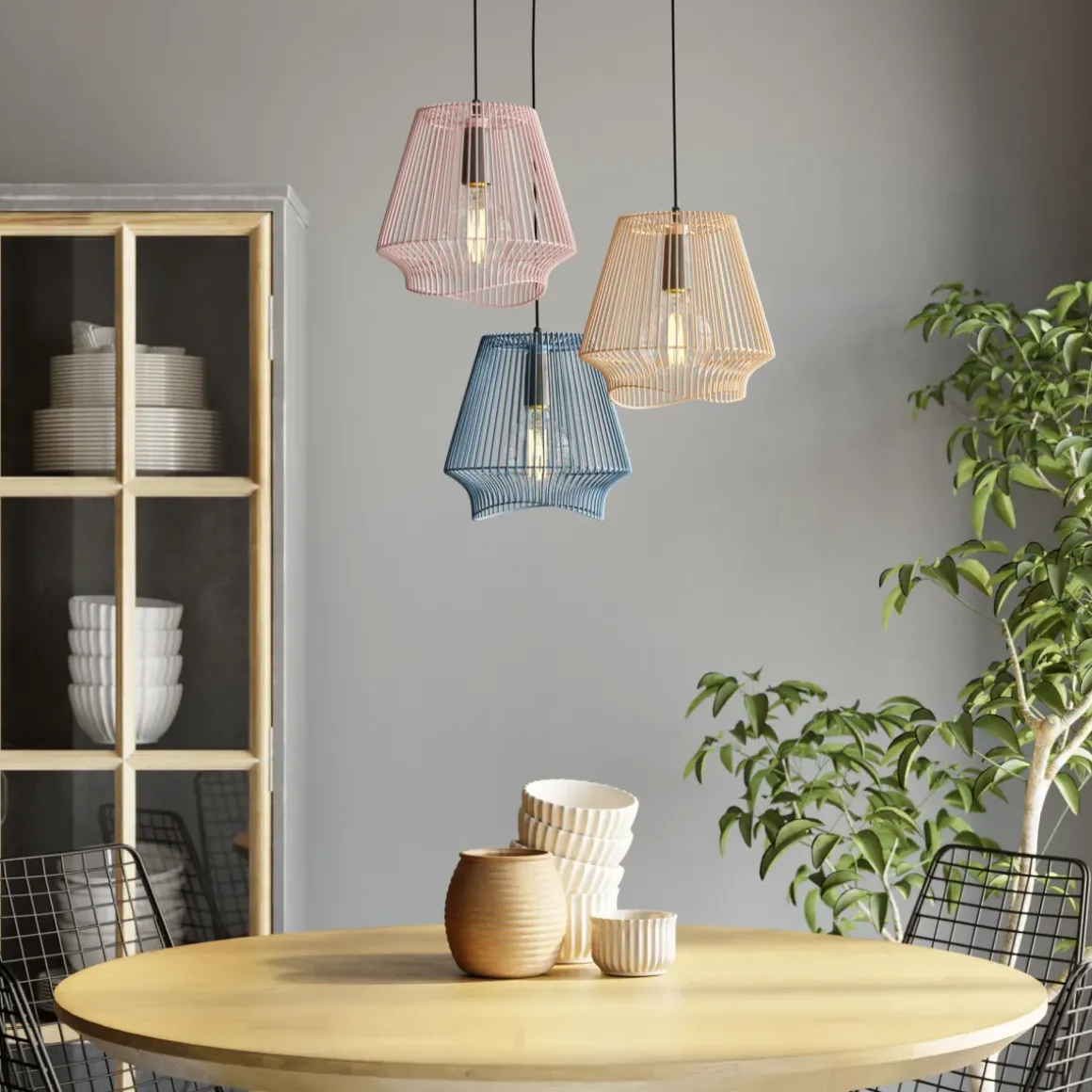 Bord Invitation - Runt Matbord Ek/Vit, Ø120cm - KARE Design