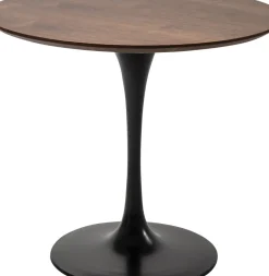 Bord Invitation - Runt Matbord Valnöt/Svart, Ø90cm - KARE Design