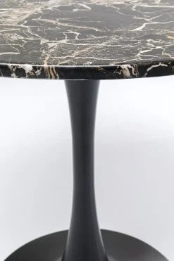 Bord Schickeria - Marmor, Svart, Ø80cm - KARE Design