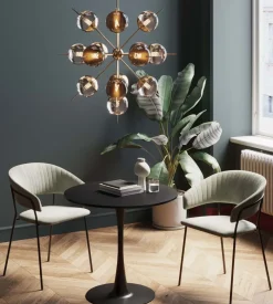 Bord Schickeria - Svart, Ø80 - KARE Design