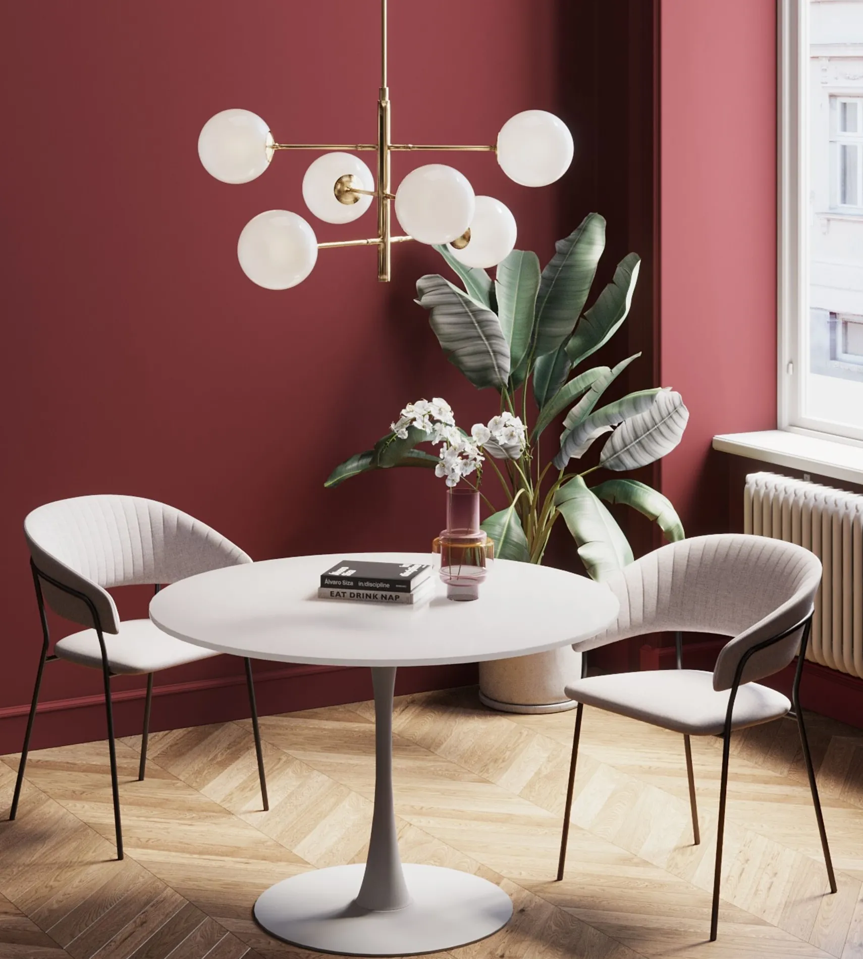 Bord Schickeria - Vit, Ø110 - KARE Design