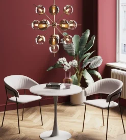 Bord Schickeria - Vit, Ø80 - KARE Design