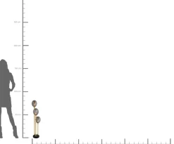 Bordslampa Al Capone - Klotlampa i Tonat Glas, Grå - KARE Design