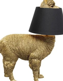 Bordslampa Alpaca - Alpacka, Guld Med Svart Skärm, 59cm - KARE Design