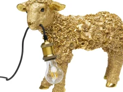 Bordslampa Animal Flower Sheep - guld 36cm - KARE Design
