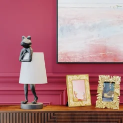 Bordslampa Animal Frog - Groda, Grå 58cm - KARE Design