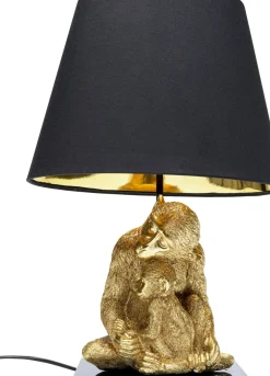 Bordslampa Animal Monkey Love - Guld/Svart Skärm - KARE Design