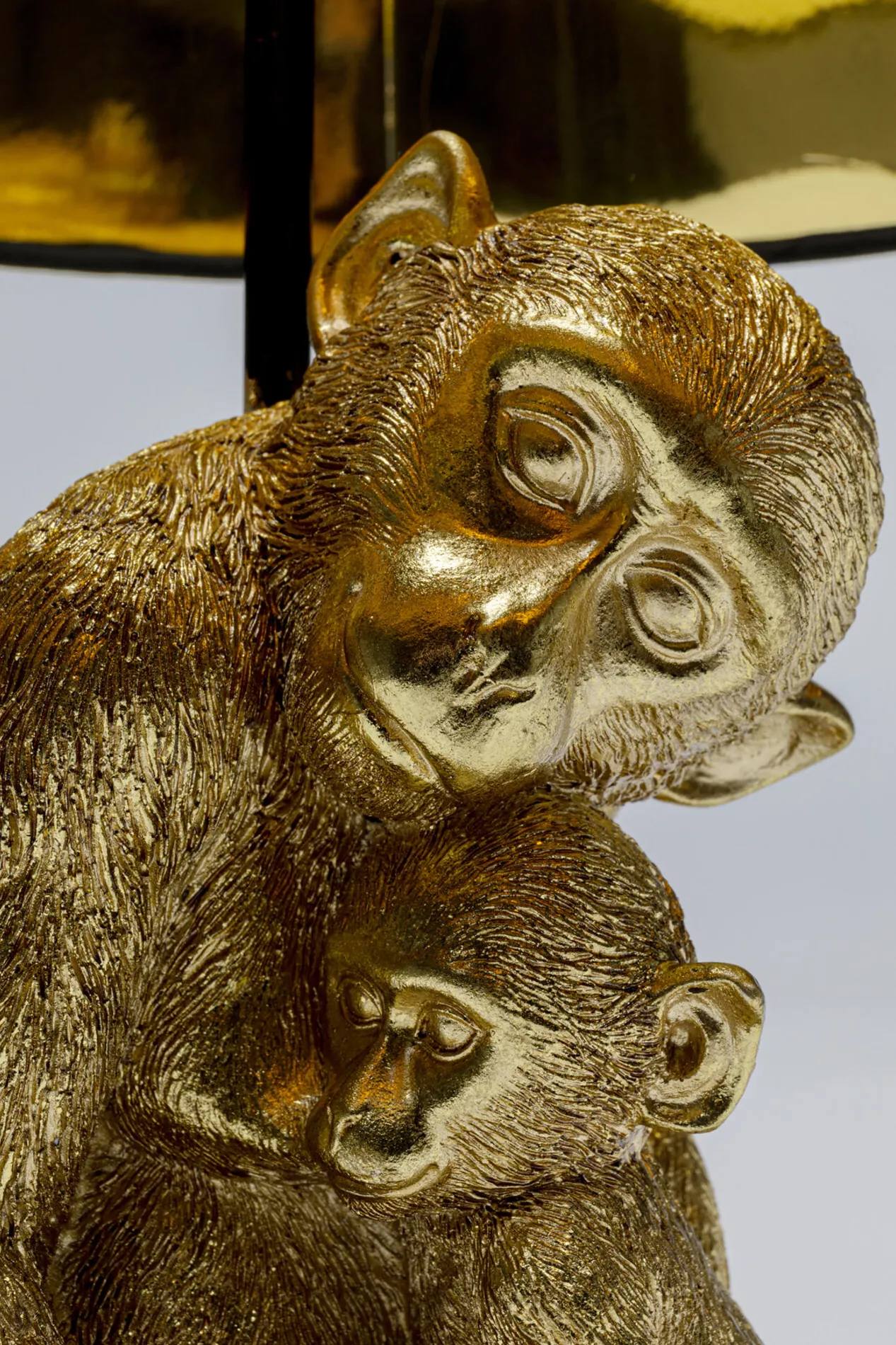 Bordslampa Animal Monkey Love - Guld/Svart Skärm - KARE Design