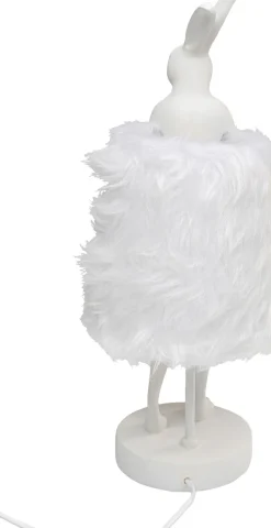 Bordslampa Animal Rabbit Fur - Vit/Silver, 50cm - KARE Design