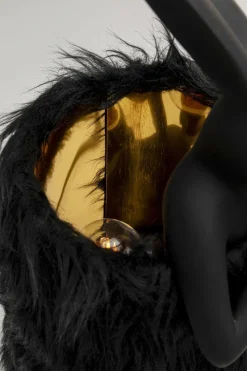 Bordslampa Animal Rabbit Fur - Svart/Guld, 50cm - KARE Design