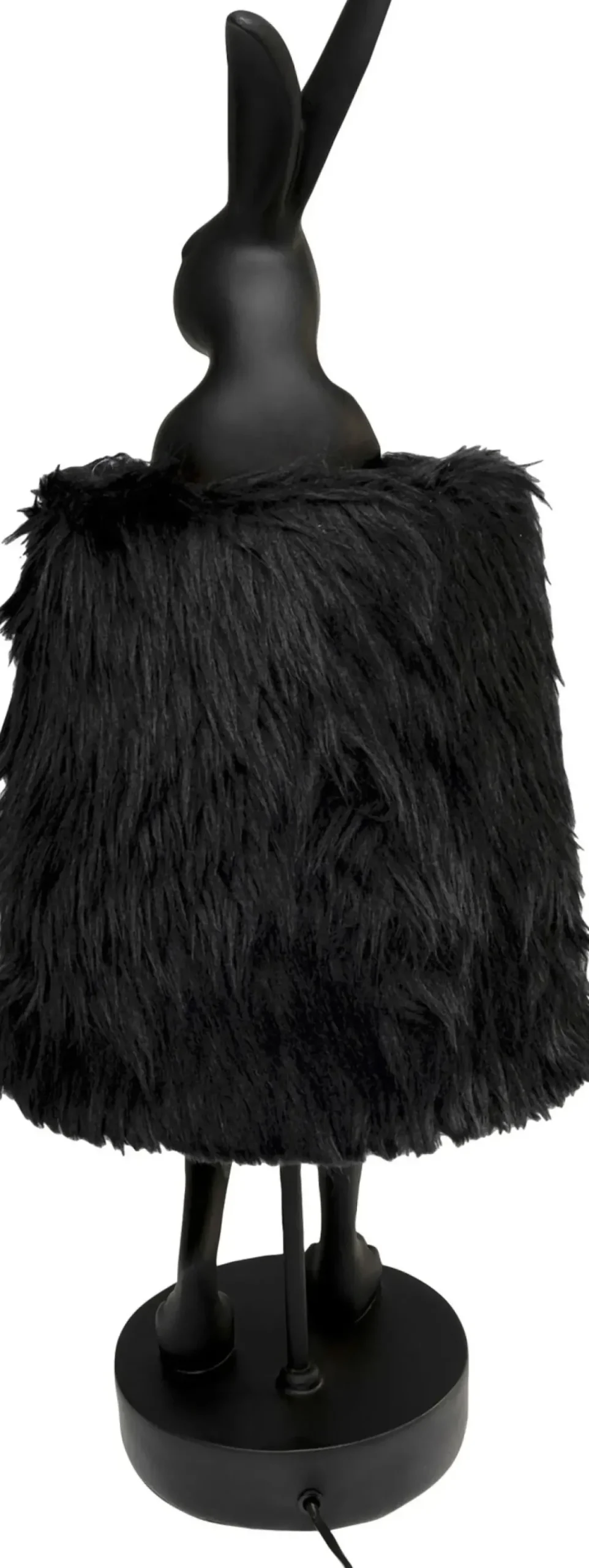 Bordslampa Animal Rabbit Fur - Svart/Guld, 68cm - KARE Design