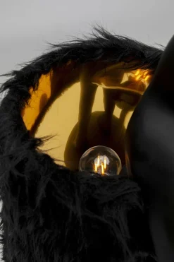 Bordslampa Animal Rabbit Fur - Svart/Guld, 68cm - KARE Design
