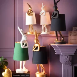Bordslampa Animal Rabbit - Guld/Svart, 68cm - KARE Design