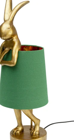 Bordslampa Animal Rabbit - Guld/Grön, 68cm - KARE Design