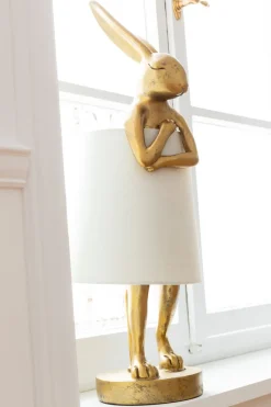 Bordslampa Animal Rabbit - Guld/Vit, 50cm - KARE Design