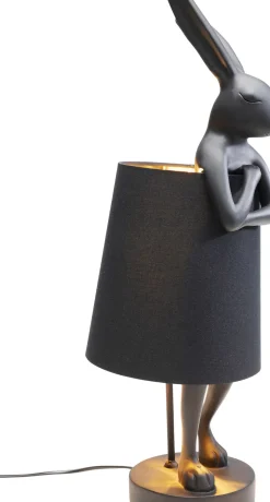 Bordslampa Animal Rabbit - Svart, 68cm - KARE Design