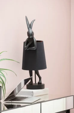 Bordslampa Animal Rabbit - Svart, 68cm - KARE Design