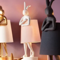Bordslampa Animal Rabbit - Vit/Rosa, 50cm - KARE Design