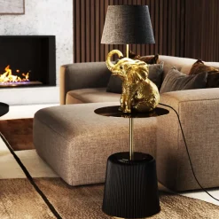 Bordslampa Happy Elefant - Guld, 48cm - KARE Design