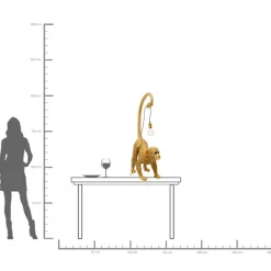 Bordslampa Monkey Dance, 120cm - KARE Design